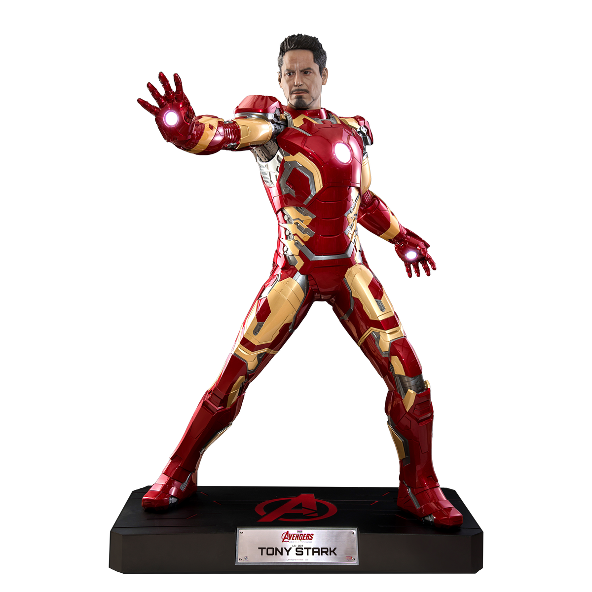 Avengers: Age Of Ultron Iron Man Tony Stark Life Size Pre-owned Statue 