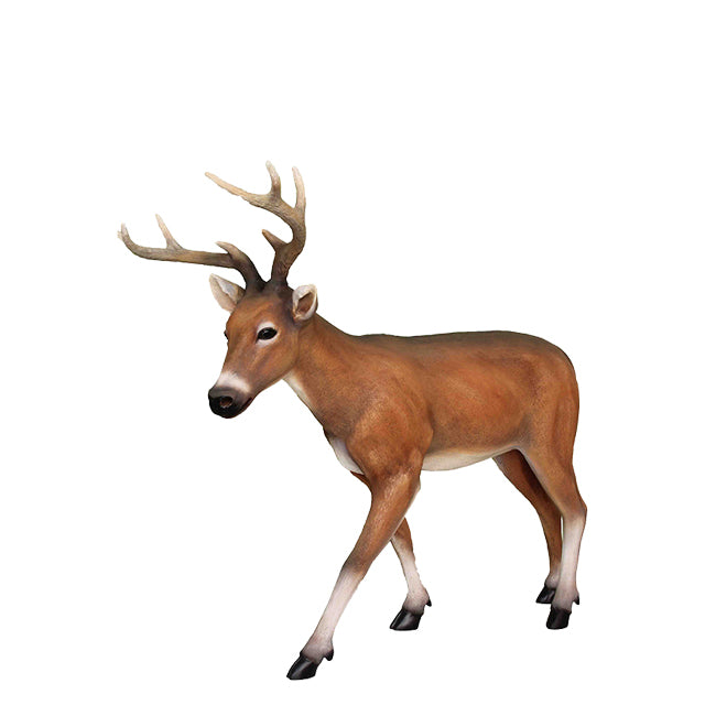 Young Deer Life Size Statue 