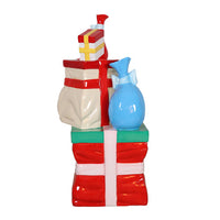 Stacked Christmas Gifts Over Sized Statue