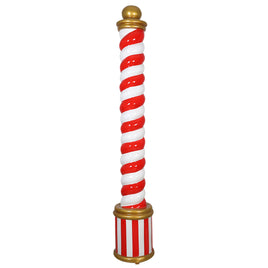 Candy Cane Twist Pillar Over Sized Statue