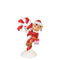 Red Elf On Candy Cane Statue