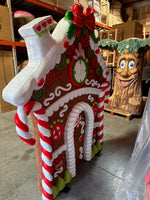 Gingerbread House Backdrop Facade Statue