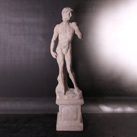 Stone David on Base Life Size Statue