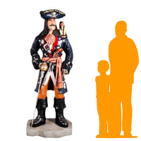 Pirate Captain Hook With Monkey Life Size Statue