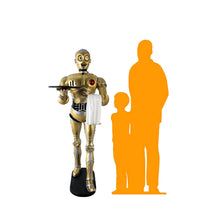 Android Gold Robot Droid Butler Life Size Statue