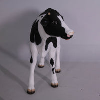 Baby Holstein Cow Life Size Statue