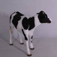 Baby Holstein Cow Life Size Statue