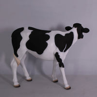 Baby Holstein Cow Life Size Statue