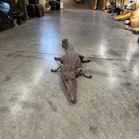 Resting Crocodile Life Size Statue