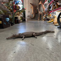 Resting Crocodile Life Size Statue