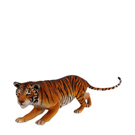 Crouching Bengal Tiger Life Size Statue