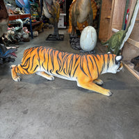 Crouching Bengal Tiger Life Size Statue