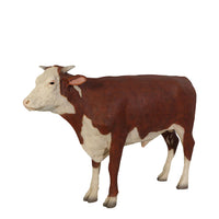 Hereford Steer Cow Life Size Statue