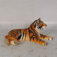 Laying Bengal Tiger Cub Life Size Statue