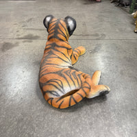 Laying Bengal Tiger Cub Life Size Statue