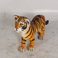 Standing Bengal Tiger Cub Life Size Statue