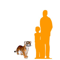 Standing Bengal Tiger Cub Life Size Statue