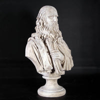 Leonardo Da Vinci Stone Bust Life Size Statue