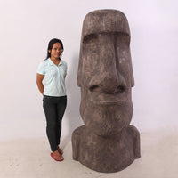 Easter Island Moai Stone Head Bust Statue