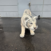 Crouching Siberian Tiger Life Size Statue