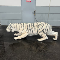 Crouching Siberian Tiger Life Size Statue