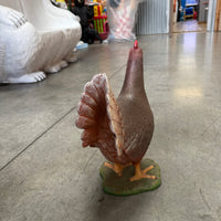 Brown Chicken Life Size Statue