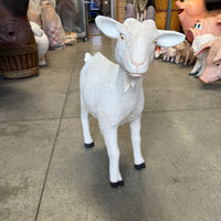 Cream Goat Life Size Statue