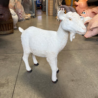 Cream Goat Life Size Statue