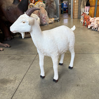 Cream Goat Life Size Statue