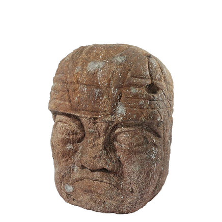 Stone Olmec Head Over Sized Statue - LM Treasures 