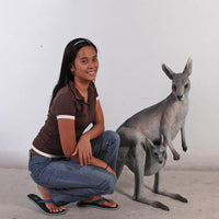 Small Kangaroo Life Size Statue