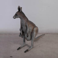 Small Kangaroo Life Size Statue