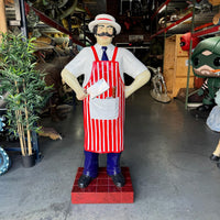 Butcher In Red Life Size Statue