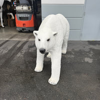 Polar Bear Walking Statue