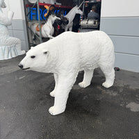 Polar Bear Walking Statue