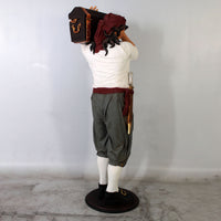 Pirate Captain With Chest Life Size Statue - LM Treasures 