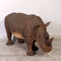 Baby Rhinoceros Life Size Statue