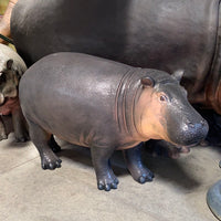 Baby Hippo Life Size Statue