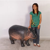 Baby Hippo Life Size Statue