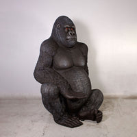 Jumbo Silver Back Gorilla Over Size Statue