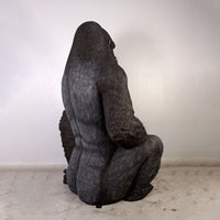 Jumbo Silver Back Gorilla Over Size Statue