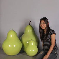 Small Green Pear Over Sized Statue