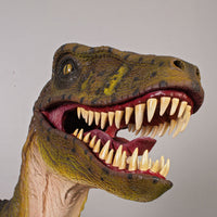 Green Dromarosaurus Dinosaur Life Size Statue