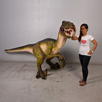 Green Dromarosaurus Dinosaur Life Size Statue