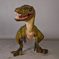 Green Dromarosaurus Dinosaur Life Size Statue