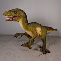 Green Dromarosaurus Dinosaur Life Size Statue