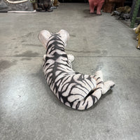 Laying Siberian Tiger Cub Life Size Statue