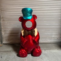 Red Gummy Bear Photo Op Over Sized Statue