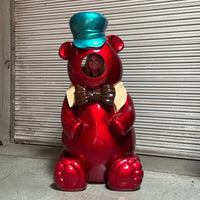 Red Gummy Bear Photo Op Over Sized Statue