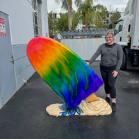 Giant Rainbow Ice Cream Popsicle Over Sized Statue